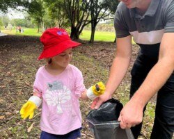 Teamwork and tiny hands helping our planet! Dayboro Kindy April News Grapevine