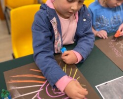 Drawing with chalk Chalk Drawing